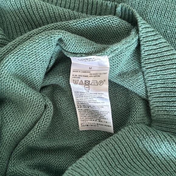 Banana Republic Factory Lightweight Green Pullover Sweater - Picture 5 of 5